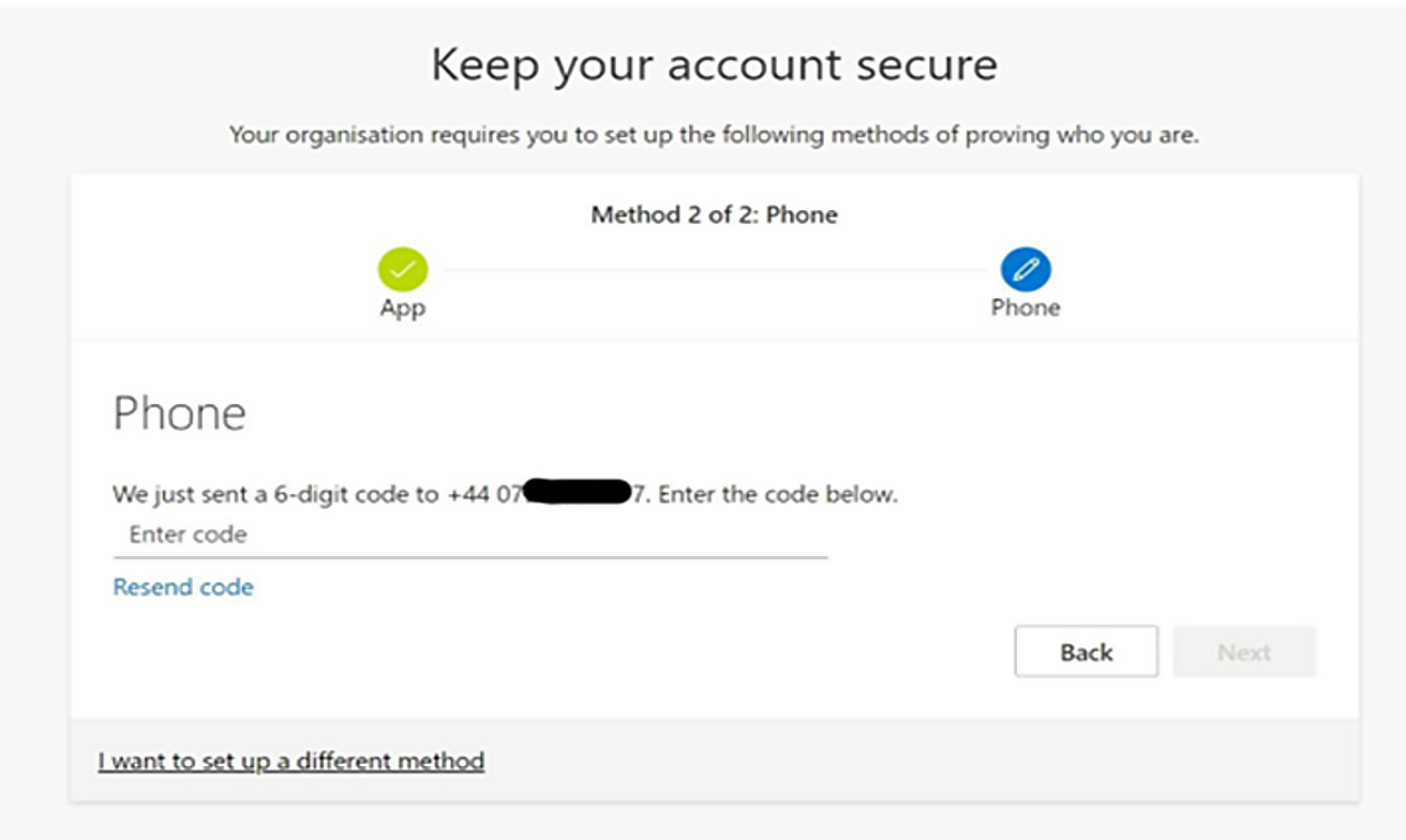 Verify mobile number
